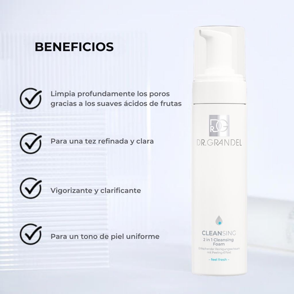ESPUMA LIMPIADORA Y EXFOLIANTE 2 EN 1- <span>DR. GRANDEL</span>