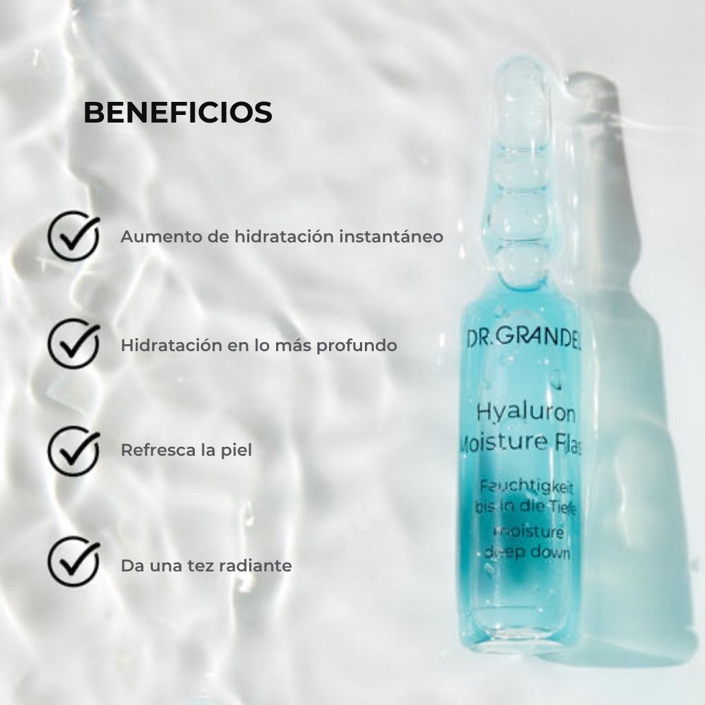 AMPOLLAS HYALURON MOISTURE FLASH PIEZA – DR. GRANDEL