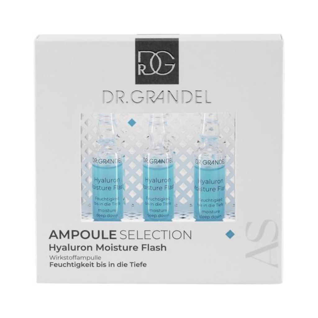 AMPOLLAS HYALURON MOISTURE FLASH  CAJA X 3 –<span>DR. GRANDEL</span>