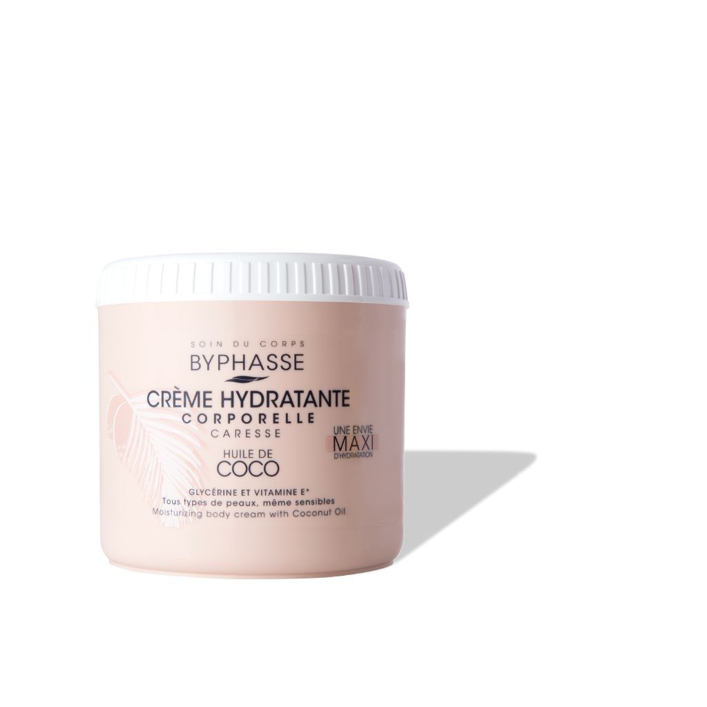 CREMA HIDRATANTE CORPORAL CON ACEITE DE COCO 500ML- BYPHASSE