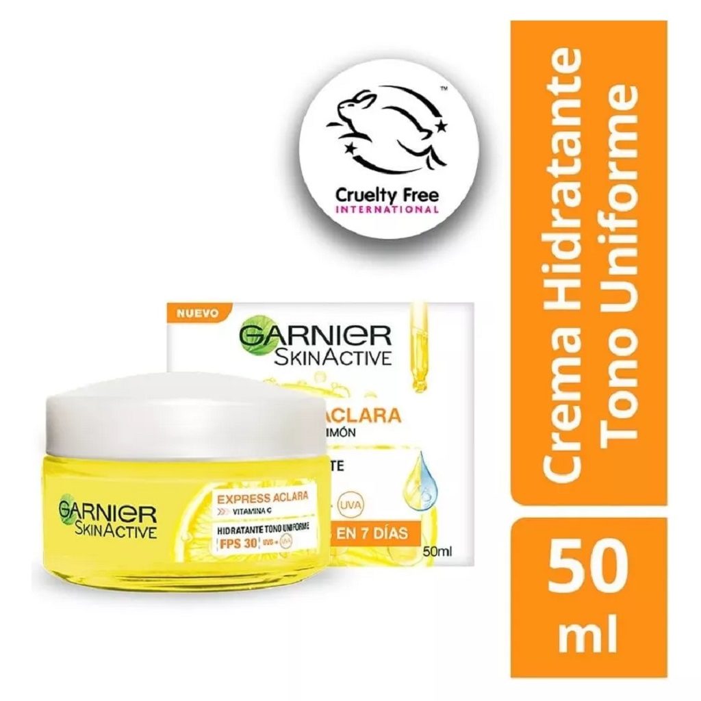 CREMA EXPRESS ACLARA FPS 30 Y VITAMINA C  –<span>GARNIER</span