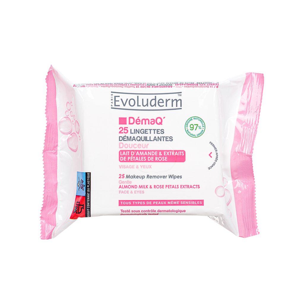 REMOVER MAQUILLAJE TODO TIPO PIEL 25 PZAS-EVOLUDERM