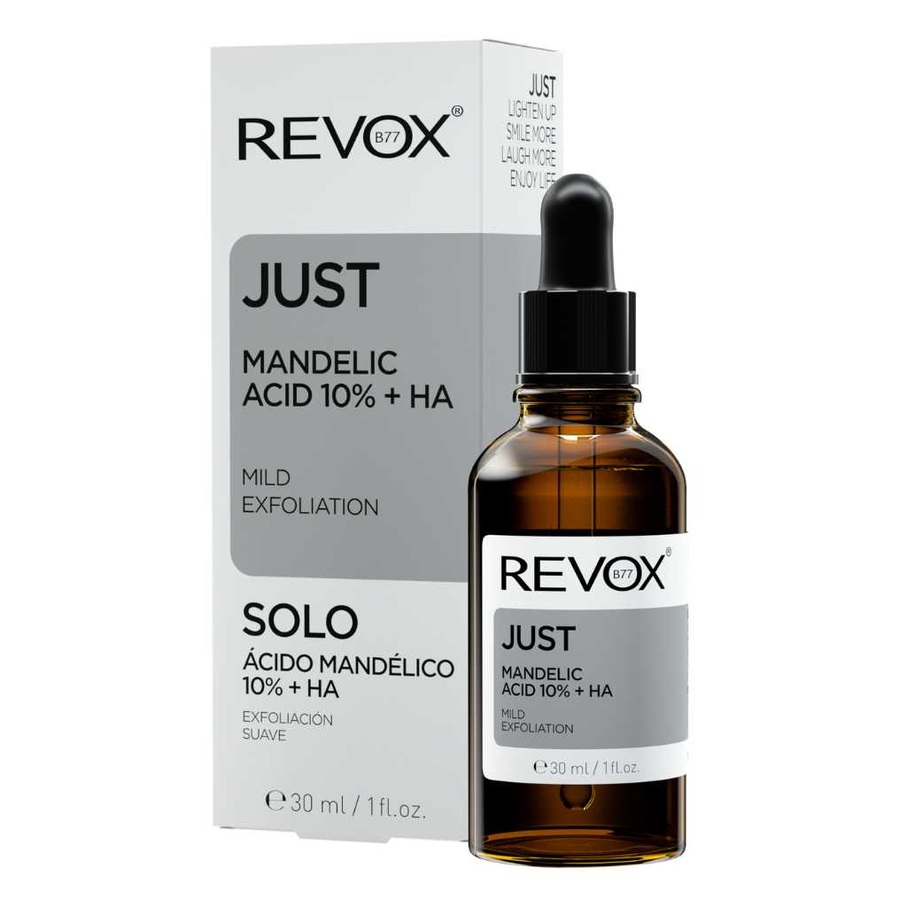 SÉRUM FACIAL EXFOLIANTE ACIDO MANDELICO AL 10% + НА DE 30ml-REVOX