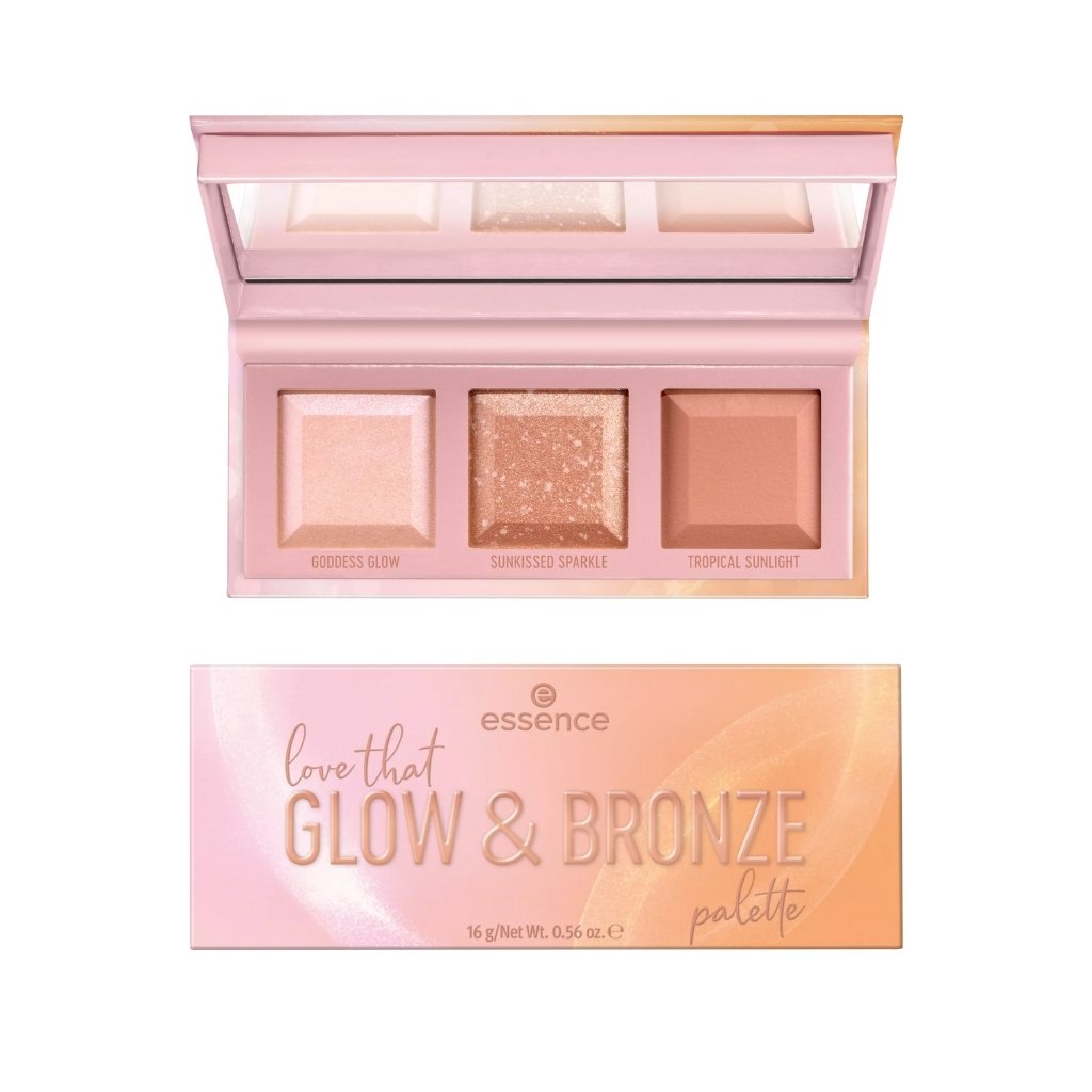 PALETA BRONCEADOR E ILUMINADOR LOVE THAT GLOW-<span>ESSENCE</span>