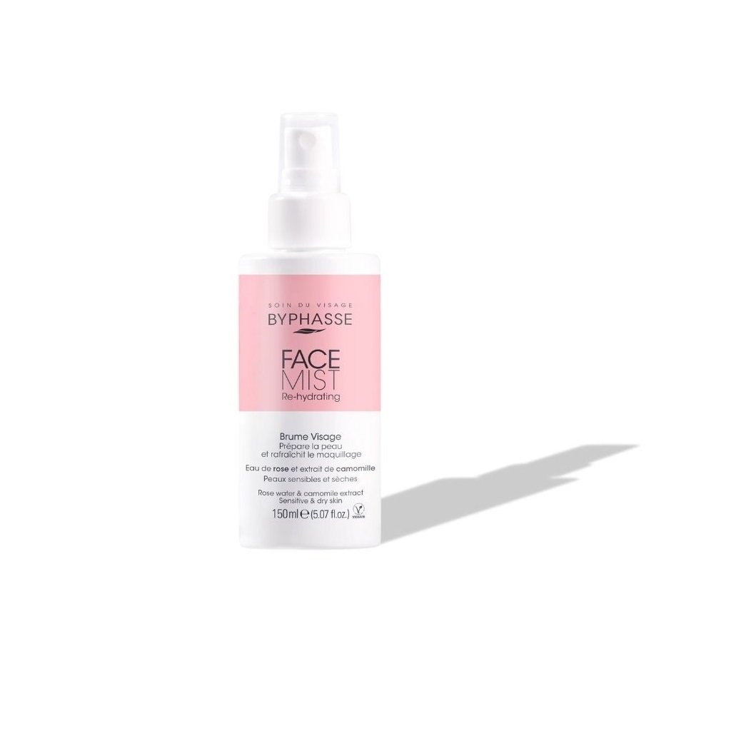 BRUMA FACIAL REFRESCANTE E HIDRATANTE PIELES SENSIBLES Y SECAS 150ML- BYPHASSE