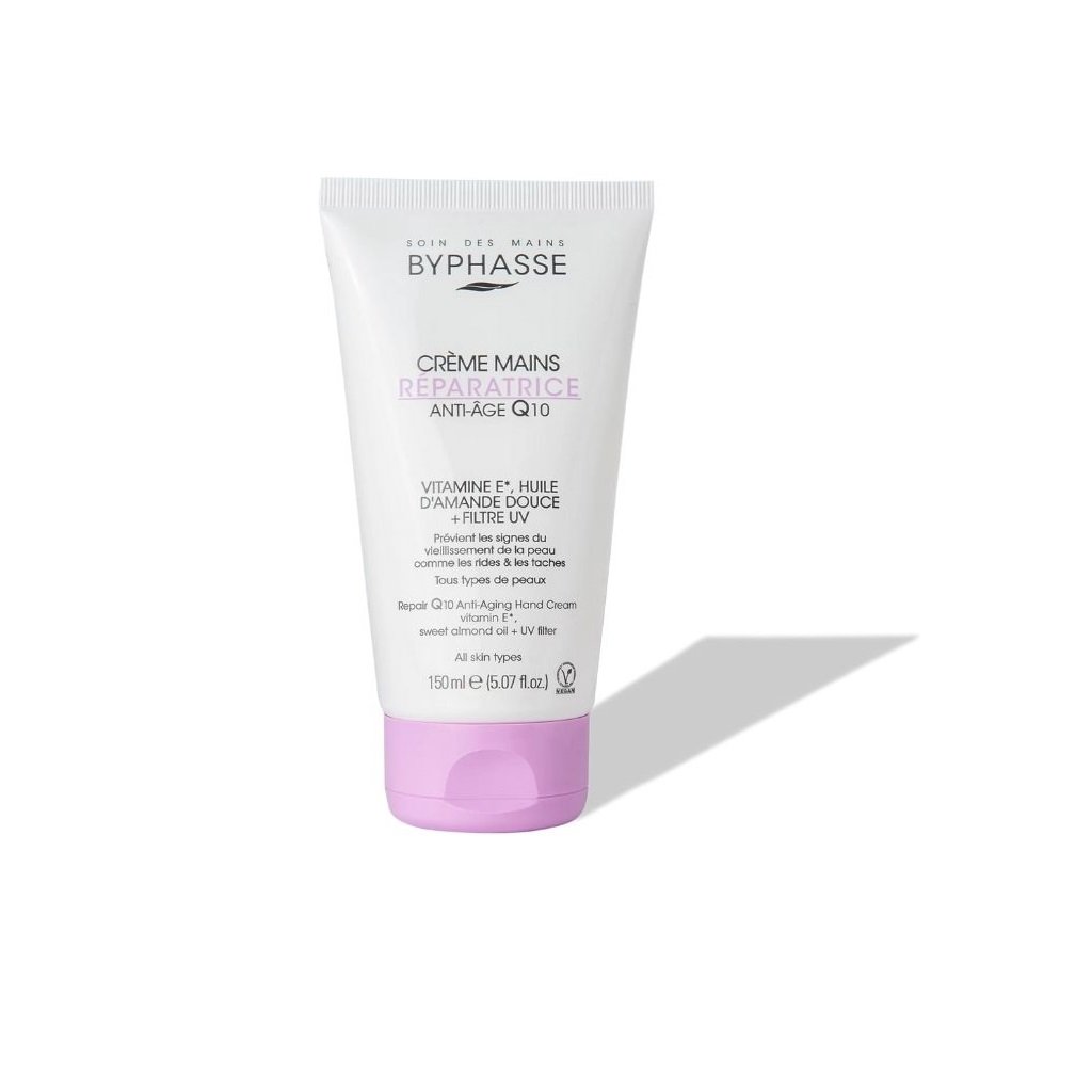 CREMA DE MANOS REPARADORA ANTIENVEJECIMIENTO Q10 150ML- BYPHASSE
