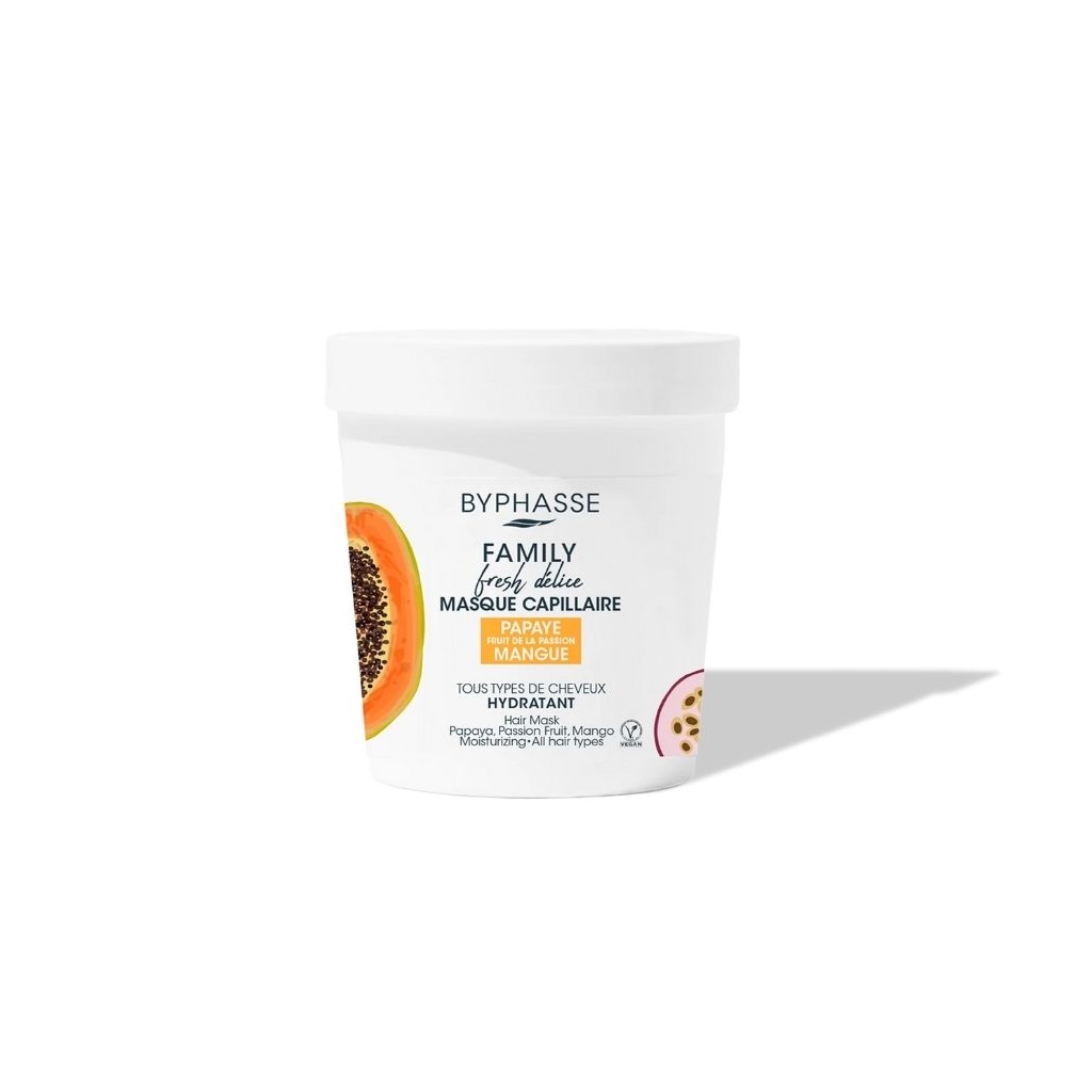 MASCARILLA CAPILAR PAPAYA FRUTA DE LA PASIÓN & MANGO TODO TIPO DE CABELLO 250ML- BYPHASSE