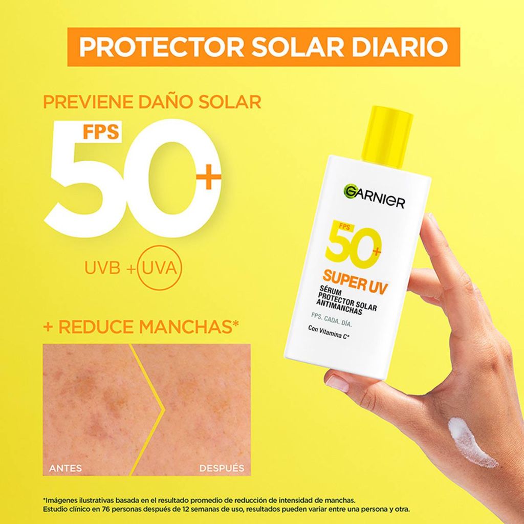 PROTECTOR SOLAR SUPER UV FLUIDO SIN COLOR – GARNIER
