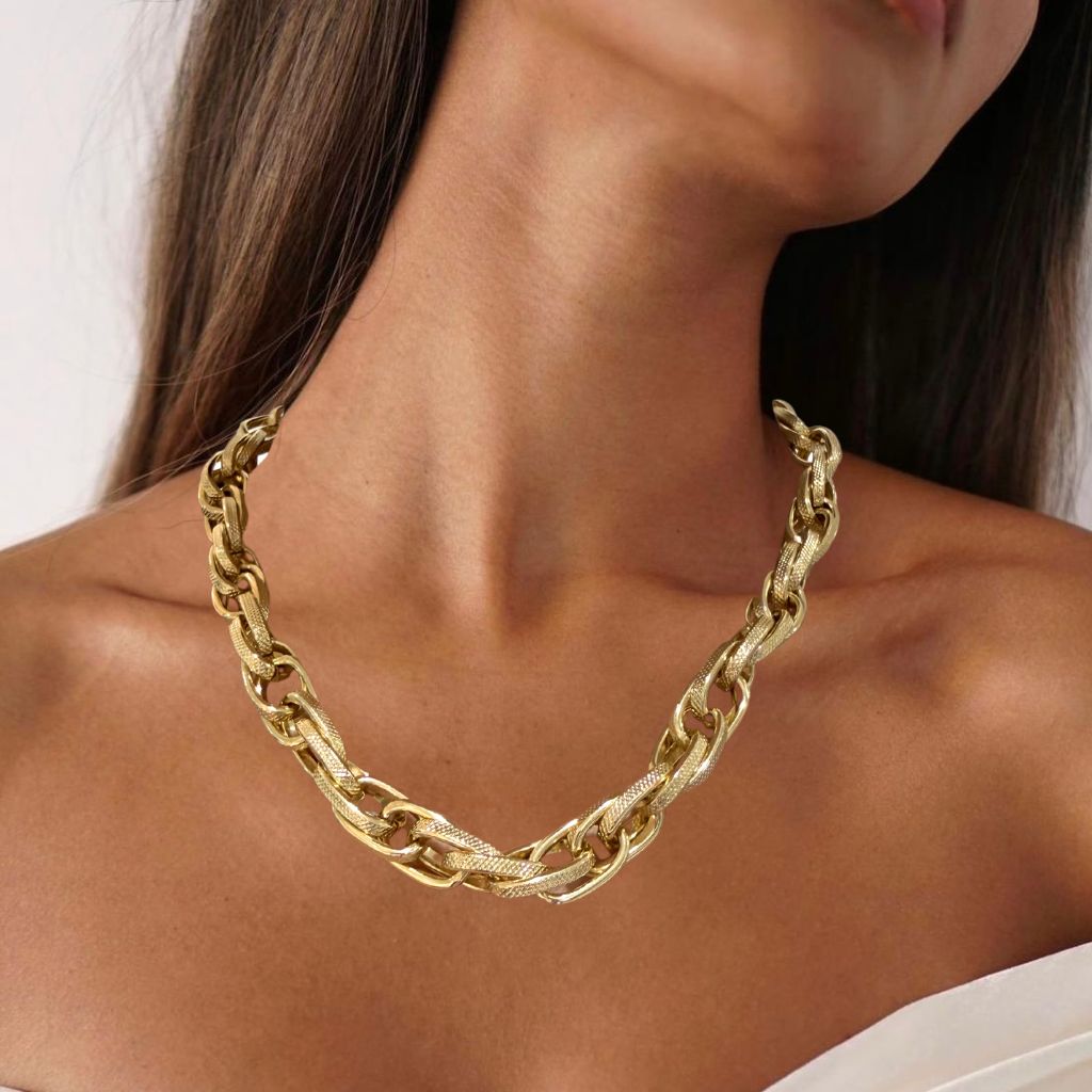 COLLAR DORADO CADENA ORGANICO – AUREN
