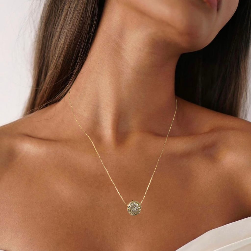 COLLAR SET DIGE + ARETES BRILLANTES – AUREN