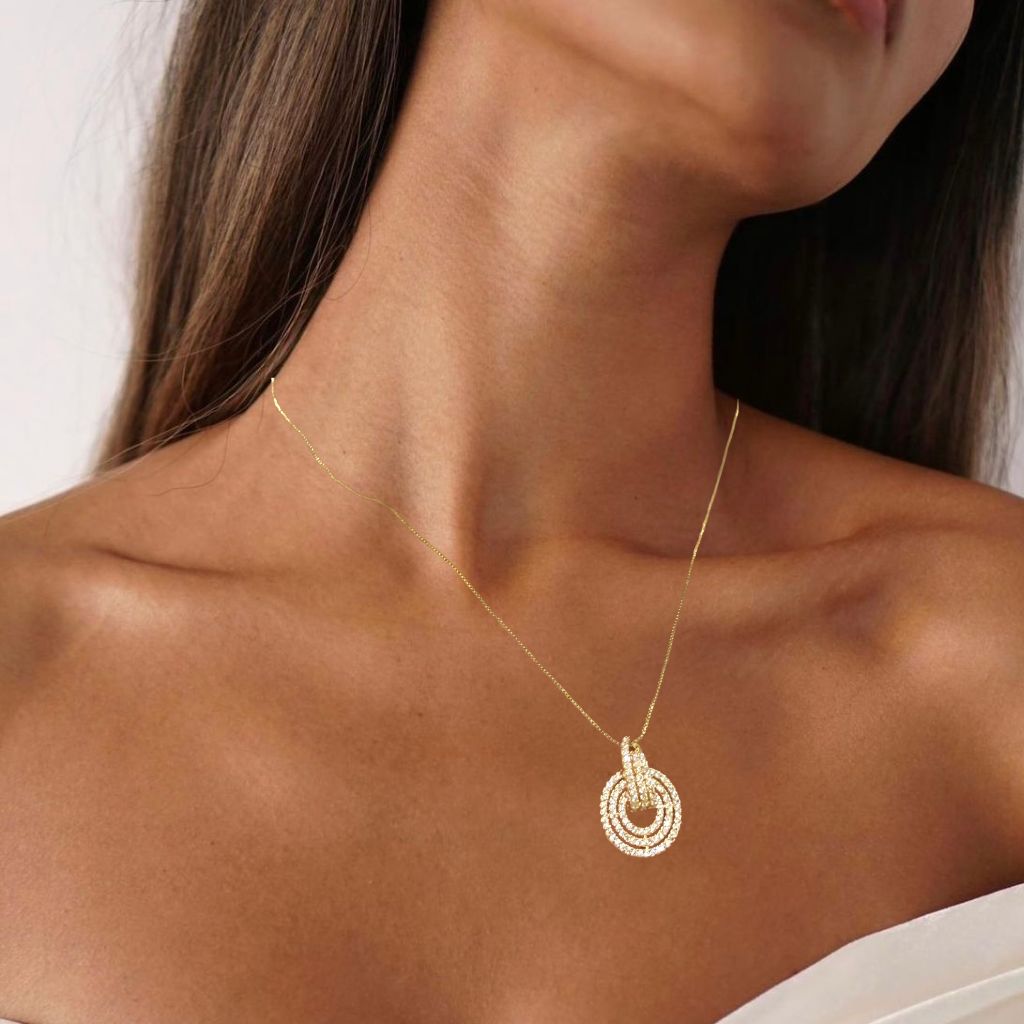 COLLAR DORADO DIGE BRILLANTE MEDIANO – AUREN